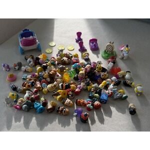 Lot 120+ Mini Figures Squinkies Disney Kawaii Blind Bag Toys Accessories Kids
